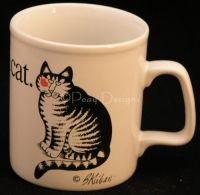 Kliban LOVE A CAT Coffee Mug KilnCraft